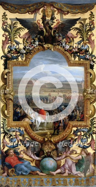 The conquest of Cambrai on April 18, 1677. Artist: Le Brun, Charles (1619-1690)