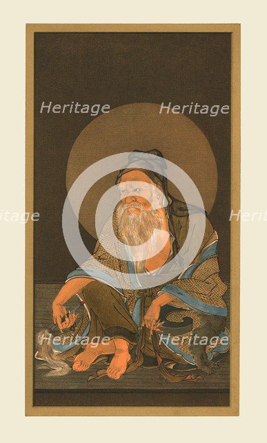 Portrait of Vimalakirti, 15th century, (1886). Artist: Wilhelm Greve.