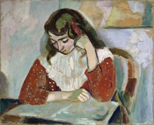 Marguerite lisant, 1906. Creator: Matisse, Henri (1869-1954).