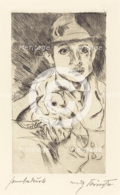 Knabe mit Hund (Boy with Dog), 1915. Creator: Lovis Corinth.