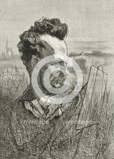 Edmond Schampheleer, 1857. Creator: Félicien Rops.