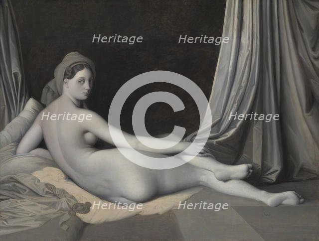 Odalisque in Grisaille, ca. 1824-34. Creator: Jean-Auguste-Dominique Ingres.