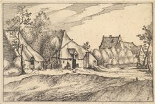 Farms in a Village from Regiunculae et Villae Aliquot Ducatus Brabantiae, ca. 1610. Creator: Claes Jansz Visscher.