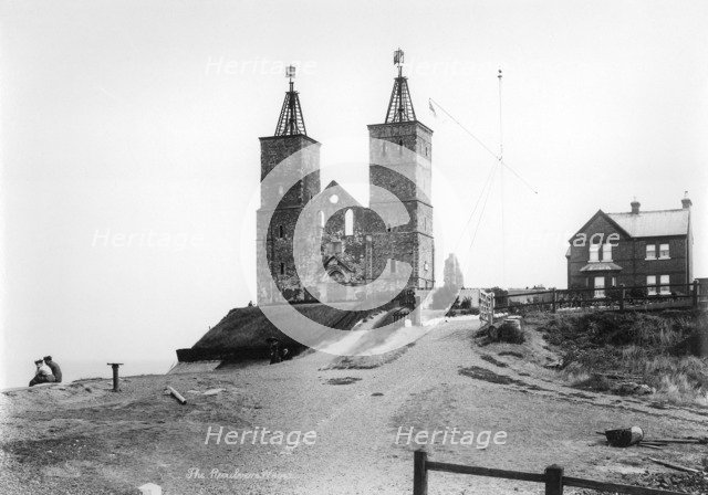 Reculver Towers, Kent, c1890-c1910. Artist: W & Co.