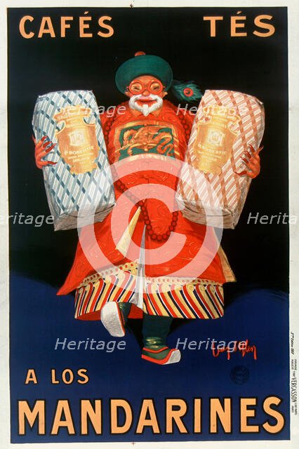 Cafés tés a los Mandarines , 1927. Creator: D'Ylen, Jean (1886-1938).