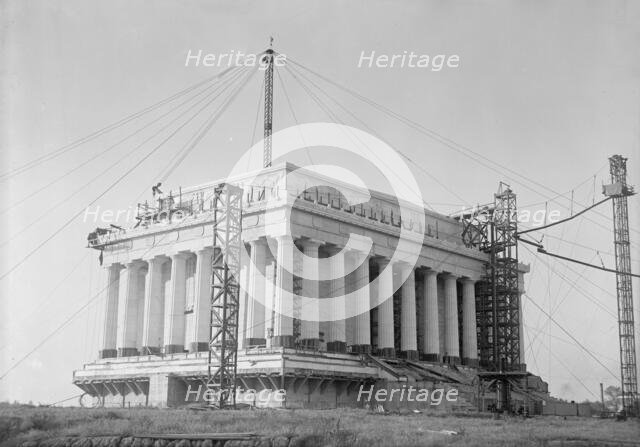 Lincoln Memorial - Under Construction, 1915. Creator: Harris & Ewing.