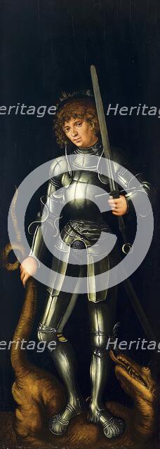 Saint George (Exterior Right Wing), 1514. Creator: Lucas Cranach the Elder.