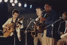 Jesse Davis, Eddie Jones, Howard Alden, Scott Hamilton..., North Sea Jazz Festival, 1992. Creator: Brian Foskett.