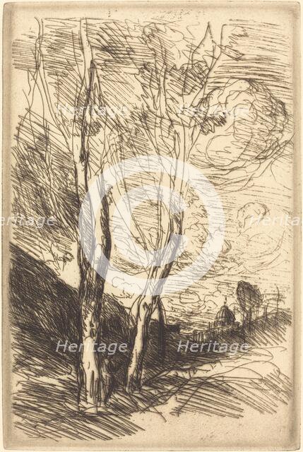 The Cathedral of Florence (Le Dome florentin), c. 1869/1870. Creator: Jean-Baptiste-Camille Corot.