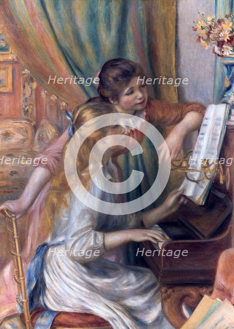 'Girls at the Piano', 1892. Artist: Pierre-Auguste Renoir
