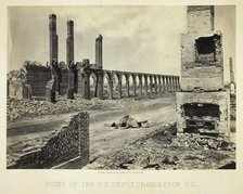 Ruins of the R.R. Depot Charleston, S.C., 1865. Creator: George N. Barnard.