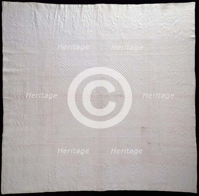 Bedcover (Marseilles Quilt), United States, 1822. Creator: Unknown.