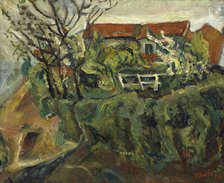 Maisons dans un paysage, ca 1918-1919. Creator: Soutine, Chaim (1893-1943).