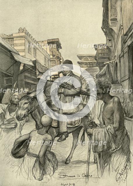 Street in Cairo, 1898. Creator: Christian Wilhelm Allers.