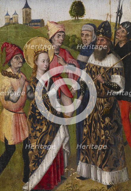 Saint Catherine Confronting the Emperor, c1480. Creator: Unknown.