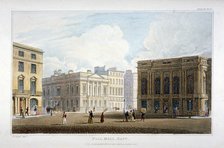 View of Pall Mall East, Westminster, London, 1827. Artist: Anon