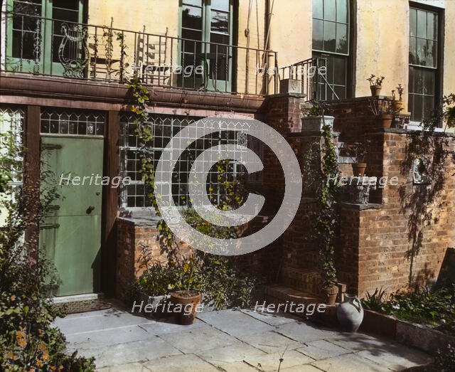 Turtle Bay Gardens, 227-247 East 48 Street and 228-246 East 49th Street, New York, New York, 1920. Creator: Frances Benjamin Johnston.