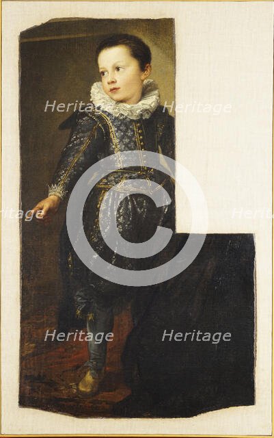 Portrait of Ansaldo Pallavicino as a child, c.1626. Creator: Dyck, Sir Anthonis van (1599-1641).