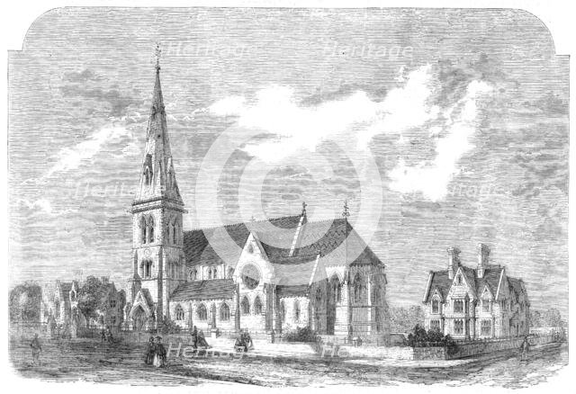 St. Ann's Church, Parsonage, and Schools, Hanger-Lane, Stamford-Hill, 1861. Creator: Unknown.