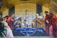 Venetians pay tribute to the body of St Mark. Artist: Samuel Magal