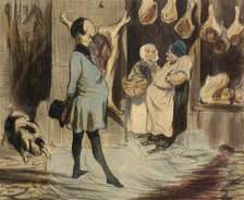 Impressions de voyage d'un grand poète, 1842. Creator: Honore Daumier.