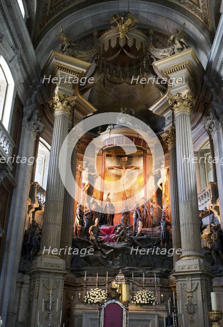 Interior, looking towards the altar, Bom Jesus do Monte Church, Braga, Portugal, 2009. Artist: Samuel Magal