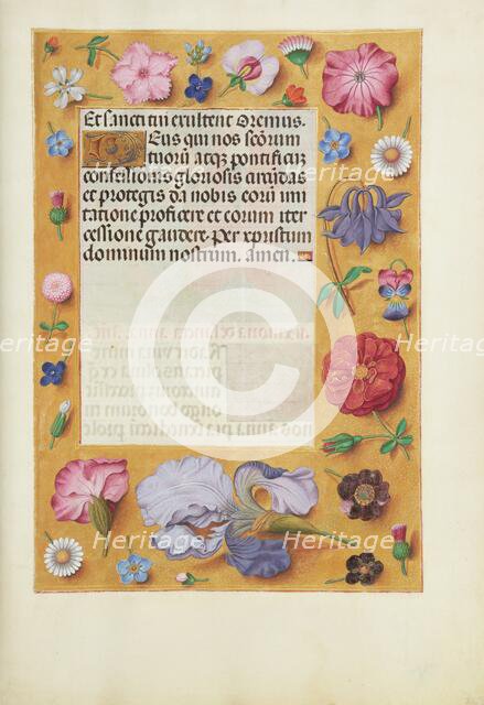 Decorated Text Page; Spinola Hours, about 1510-1520. Creator: Unknown.