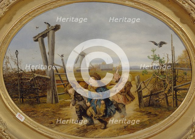 Troika, 1860. Artist: Popov, Andrei Andreyevich (1832-1896)