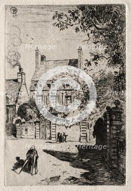 In Province: The House at Orléans, c. 1875. Creator: Félix Hilaire Buhot (French, 1847-1898).