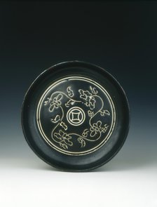 Cizhou-type black dish, Yuan dynasty, China, 1279-1368. Artist: Unknown