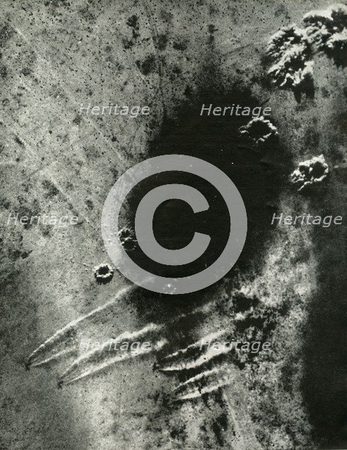 'The Luftwaffe scrambles as Bostons of the S.A.A.F.', c1942-1943, (1945). Creator: Unknown.