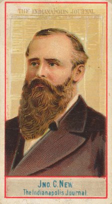 John C. New, The Indianapolis Journal, from the American Editors series (N1) for Allen & G..., 1887. Creator: Allen & Ginter.