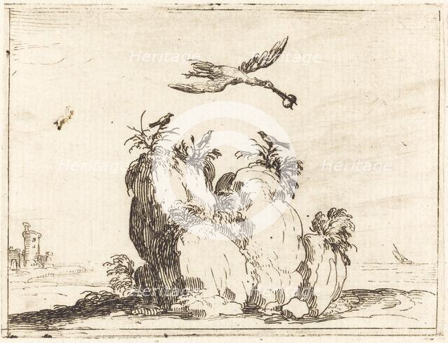 Crane Flying, 1628. Creator: Jacques Callot.