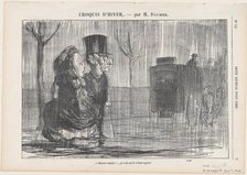 Encore complet!, 1864. Creator: Honore Daumier.
