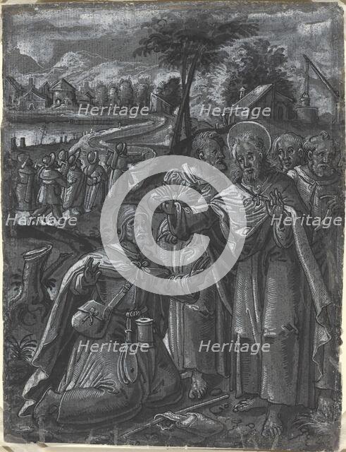 Christ Disputing with the Doctors [recto], c. 1600. Creator: Unknown.