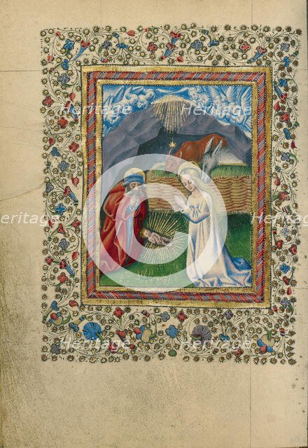 The Nativity; Book of Hours, about 1460. Creator: Unknown.