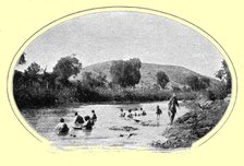 ''Le lavage de l'or a la batee; Iles Africaines de la mer des Indes', 1914. Creator: Unknown.