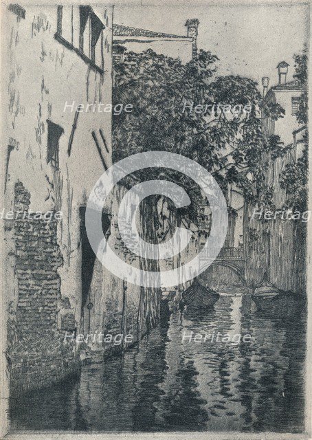 'San Agostino Canal, Venice', c1905 (1914-1915). Artist: Clarence Gagnon.