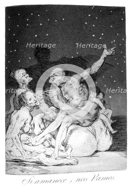 'When day breaks we will be off!', 1799. Artist: Francisco Goya