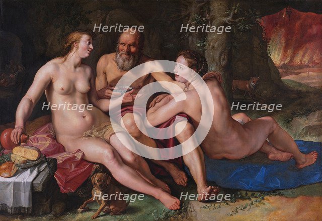 Lot and his Daughters, 1616. Artist: Goltzius, Hendrick (1558-1617)