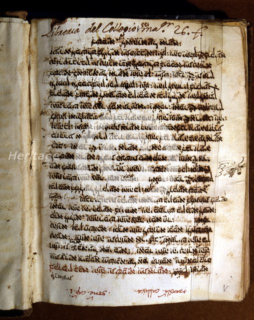 Aramaic Pentateuch, translation by Ongelo, manuscript copied in part by Alfonso de Zamora, in the…