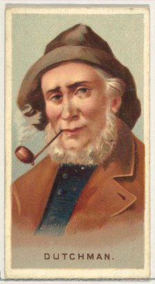 Dutchman, from World's Smokers series (N33) for Allen & Ginter Cigarettes, 1888. Creator: Allen & Ginter.