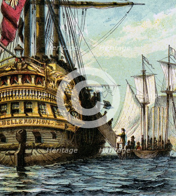 'Napoleon In The Bellerophon', 1815 (c1850s). Artist: Unknown