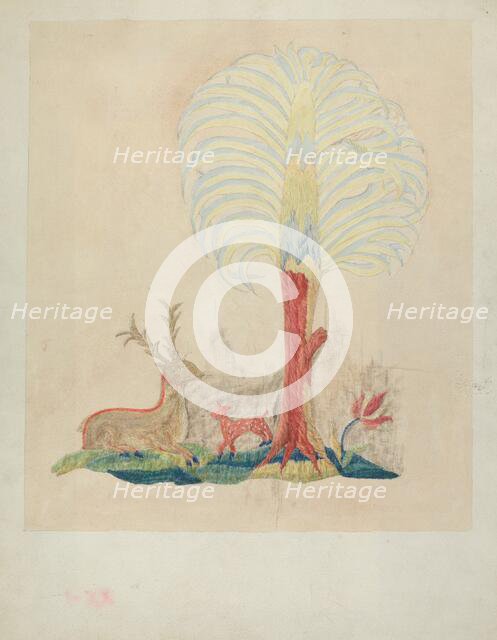 Crewel Embroidery, 1935/1942. Creator: Helen Dana.