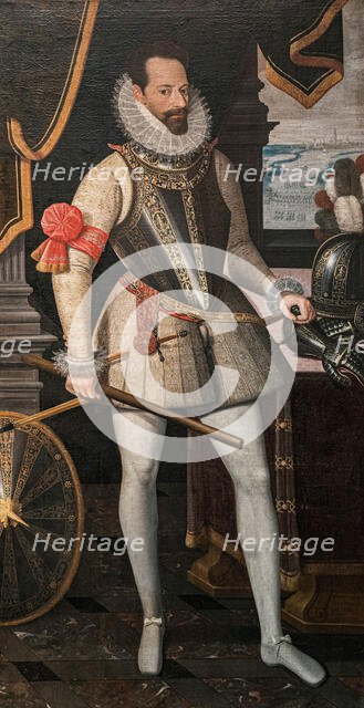 Portrait of Alessandro Farnese (1545-1592), Duke of Parma, c1585-1590 . Creator: Saive, Jean le (1540-1611).