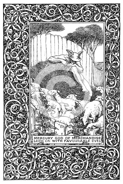 Frontispiece to The Field of Clover, 1899.Artist: Clemence Housman