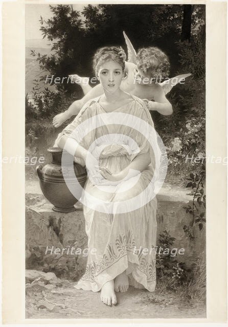 The First Whisper of Love, c. 1889. Creator: John Douglas Miller.