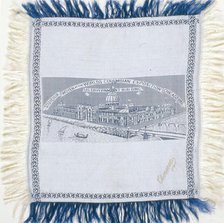 Scarf Commemorating the World's Columbian Exposition, Chicago, 1893. Creator: Unknown.