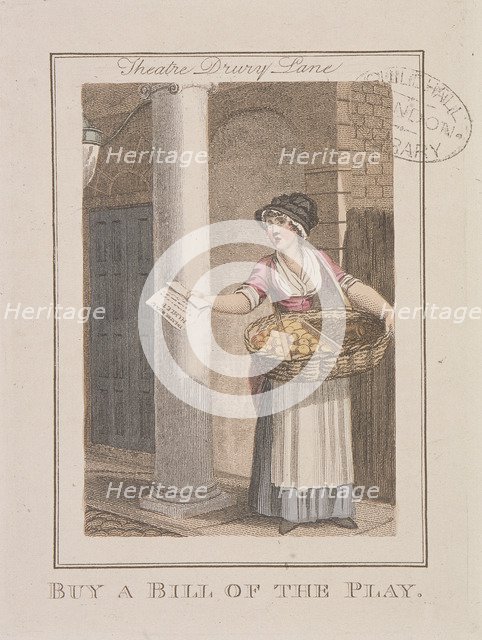 'A Bill of the Play', Cries of London, 1804. Artist: Anon