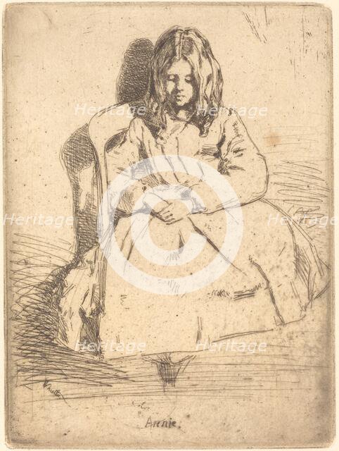 Annie Seated, 1858. Creator: James Abbott McNeill Whistler.
